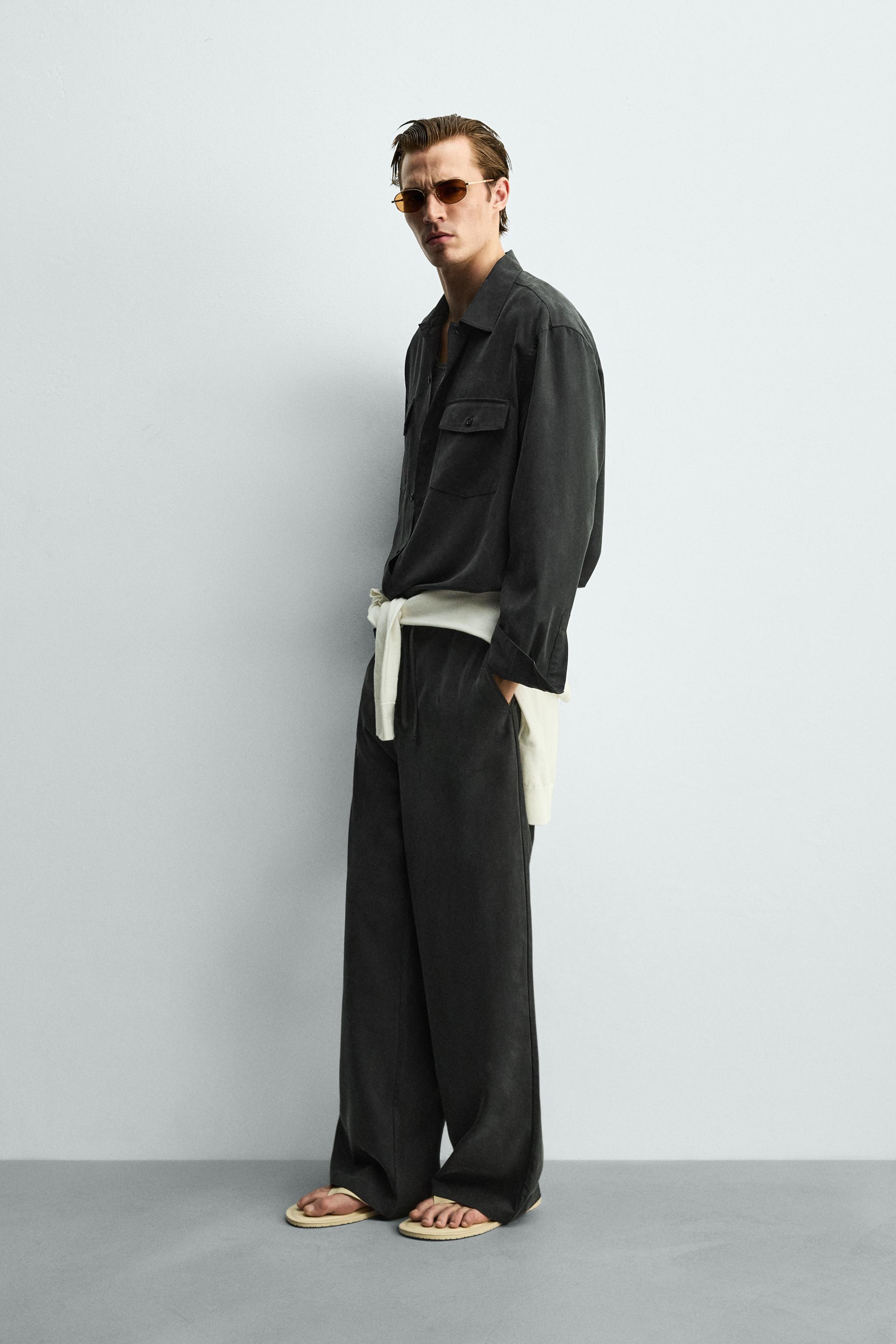 RELAXED FIT FLUID SHIRT WITH POCKETS